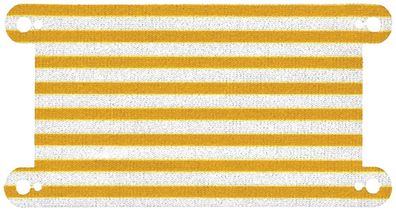 LEGO® White Cloth Hammock 12 5/8 x 6 1/2 with Bright Light Orange Stripes D025