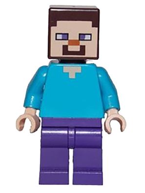 LEGO® Steve - Dark Purple Legs Item No: min009 Minifigur - D155