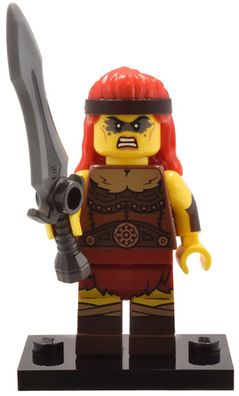 LEGO® Fierce Barbarian, Series 25 (Complete Set with Stand and Accessories)