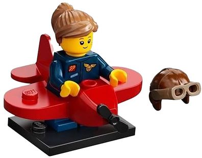 LEGO® Airplane Girl, Series 21 (Complete Set with Stand and Accessories) - E471