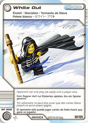 LEGO® Ninjago Masters of Spinjitzu Deck #2 Game Card 101- White Out - Internatio