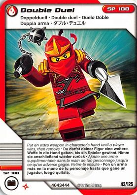 LEGO® Ninjago Masters of Spinjitzu Deck #2 Game Card 43 - Double Duel - Internat