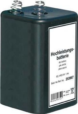 Blockbatterie Zink-Kohle, IEC 4R25, 6 V