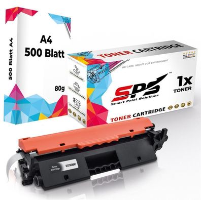 Druckerpapier A4 + 1x Kompatibel für HP Laserjet Pro M102 Toner 17A CF217A Schwarz