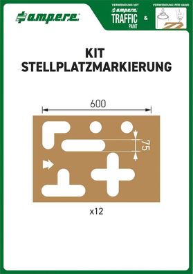 Schablonensatz KIT Stellplatzmarkierung