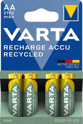Batterie VARTA Recharge ACCU Recycled AA