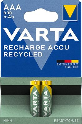 Batterie VARTA Recharge ACCU Recycled AAA