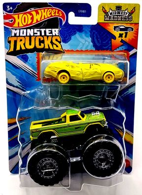 Mattel Hot Wheels doppel Pack Auto + Monster Trucks HWN42 Midwest Madness
