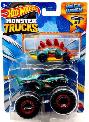 Mattel Hot Wheels doppel Pack Auto + Monster Trucks HWN43 Mega-Wrex