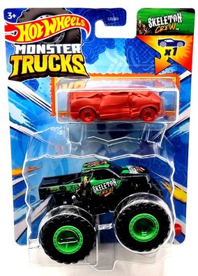 Mattel Hot Wheels doppel Pack Auto + Monster Trucks HWN44 Skeleton Crew