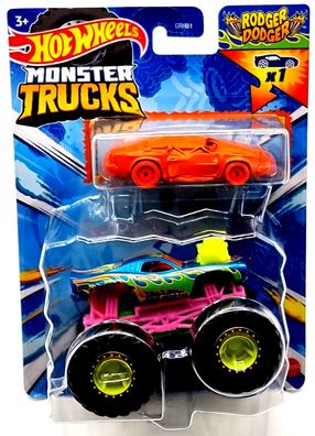 Mattel Hot Wheels doppel Pack Auto + Monster Trucks HWW37 Rodger Dodger