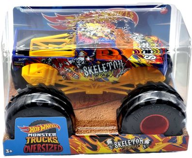 Mattel Hot Wheels Großes Auto / cars 1:24 Monster Trucks Skeleton