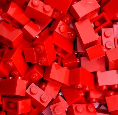 LEGO Nr-300421 Grundbaustein 1x2 rot / 50 Stück