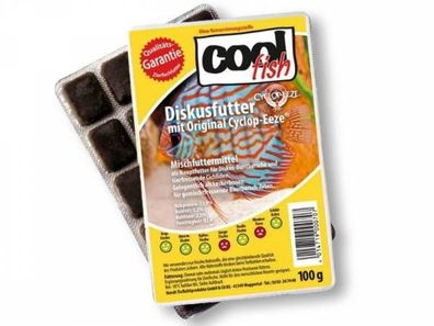 Cool fish Diskusfutter mit Cyclop-Eeze Fischfutter tiefgekühlt 100 g (Inhalt Paket: 1