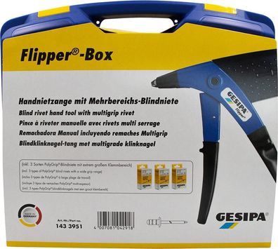 Blindnietgarnitur Flipper®-Box