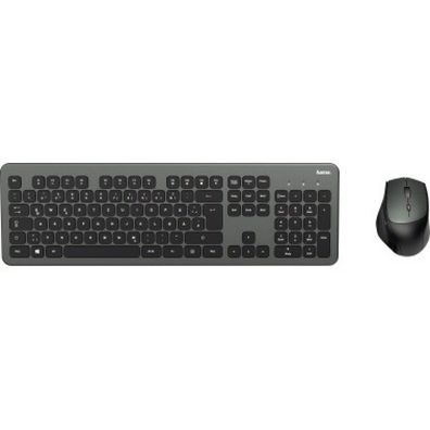Hama Tastatur-Maus-Set KMW-700 00182677 Empfänger anthrazit/ schwarz