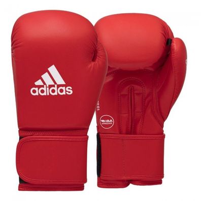 adidas Velcro IBA Boxing Glove - Farbe: rot Größe: 12 oz