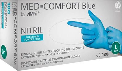 Einweghandschuhe »MED Comfort BLUE« (Gr. XL )