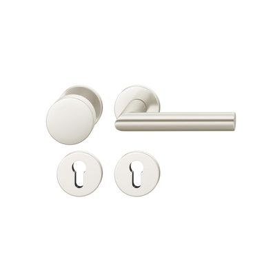 ASL Drückergarnitur 8mm BB 90 Langschild eckig, max. 45°. TS 39-58mm
