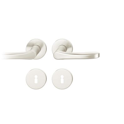 ASL Drückergarnitur 8,5mm BB Rundrosette, max. 45°. TS 39-58mm