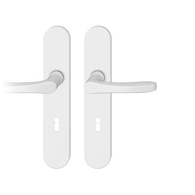 ASL Drückergarnitur 8,5mm BB90 Langschild oval, max. 45°. TS 39-58mm