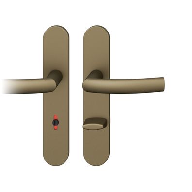 ASL Badgarnitur 8mm Langschild oval. R-WC 8/72, max. 45°. TS 39-58mm