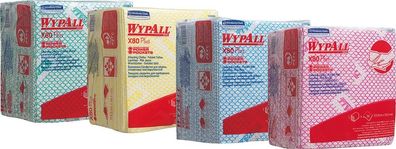 Wischtuch WYPALL® X80, viertelgefaltet, 4-Farbsystem