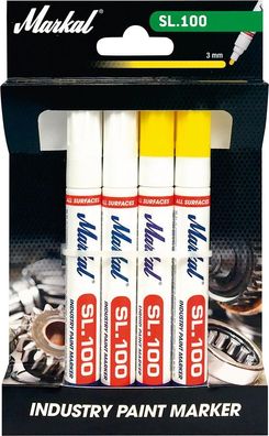 Lackmarker Paint-Riter® Industry Marker SL.100, 4-er-Set