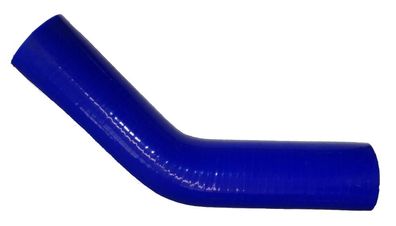 Silikon-Kühlerschlauch, Krümmer 45°, blau