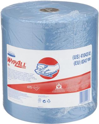 Wischtuch WYPALL® X80, Großrolle, blau