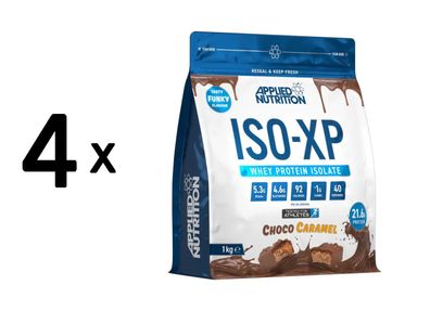 4 x Applied Nutrition Iso-XP (1000g) Choco Caramel