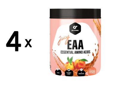 4 x Go Fitness Juicy EAA (450g) Peach Ice Tea