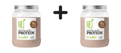 2 x HEJ Natural Natural Whey Protein (450g) Chocolate
