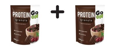 2 x Go On Nutrition Protein Granola (300g) Brownie and Cherry