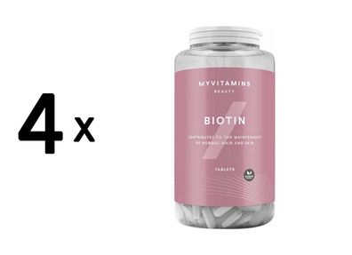 4 x Myprotein MyVitamins Biotin (90 Tabs) Unflavoured