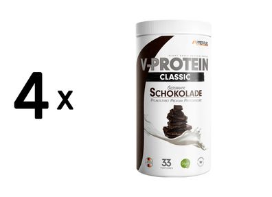 4 x ProFuel V-Protein Classic (1000g) Chocolate