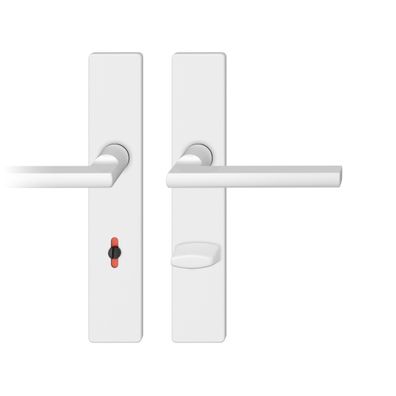 ASL Badgarnitur 8,5mm Langschild eckig. R-WC 7/90, max. 45°. TS 39-58mm