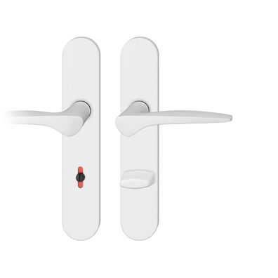 ASL Badgarnitur 8,5mm Langschild oval. R-WC 7/90, max. 45°. TS 39-58mm