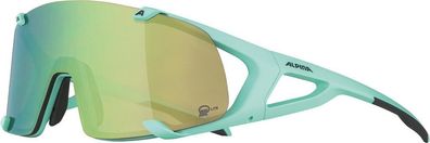 Alpina Sonnenbrille Hawkeye S Q-Lite Rah. türkis matt, Glas grün, versp., Kat.3