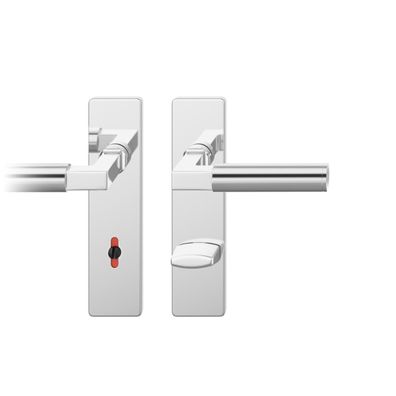 ASL Badgarnitur 8mm Langschild eckig. R-WC 7/78, max. 45°. TS 39-58mm