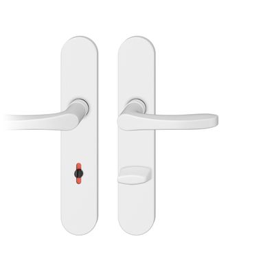 ASL Badgarnitur 8,5mm Langschild oval. R-WC 7/90, max. 45°. TS 39-58mm