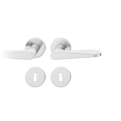 ASL Drückergarnitur 7mm BB Rundrosette, max. 45°. TS 39-58mm