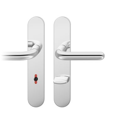 ASL Badgarnitur 8.5mm Langschild oval. R-WC 7/90, max. 45°. TS 39-58mm