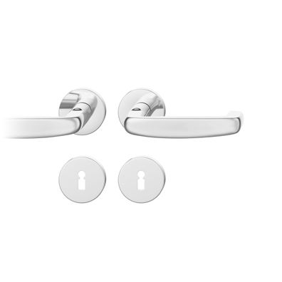 ASL Drückergarnitur 8.5mm BB Rundrosette, max. 45°. TS 39-58mm