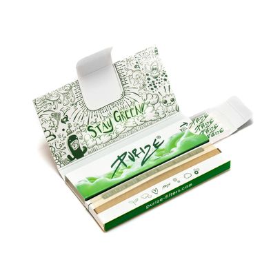 PURIZE® Papers n Tips Aktivkohlefilter mit King Size Slim Papers 6 mm (16 Stück)