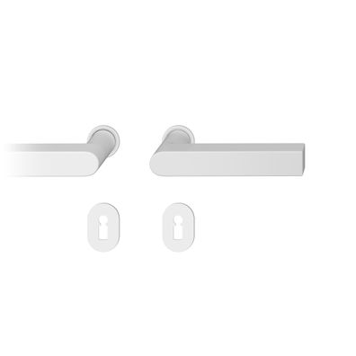 Steckgr Tür DrückerGarnitur 8mm BB Rundrosette, TS 39-48mm