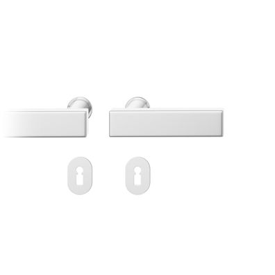 Steckgr Tür DrückerGarnitur 8mm BB Rundrosette, TS 39-48mm