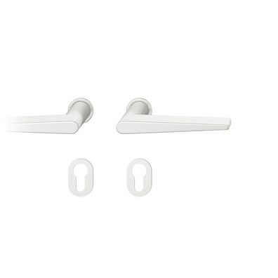 Steckgr Tür DrückerGarnitur 7mm PZ Rundrosette, TS 39-48mm