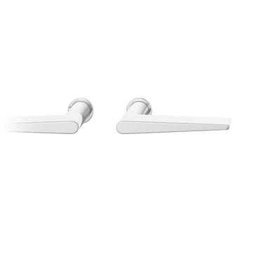 Steckgriff Tür DrückerGarnitur 8mm Rundrosette ohne SchlüsselRosette , TS 39-48mm