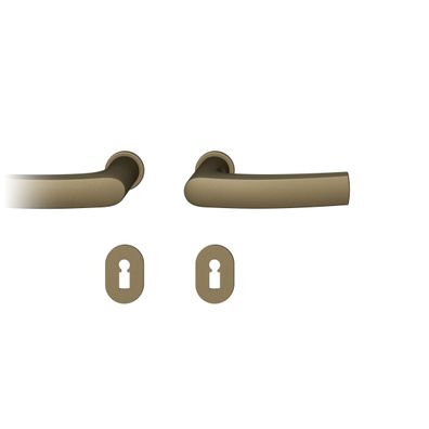 Steckgr Tür DrückerGarnitur 8mm BB Rundrosette, TS 39-48mm